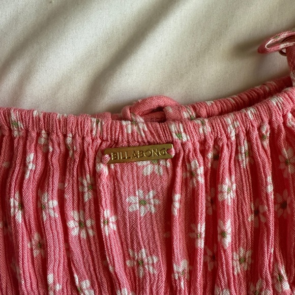 Billabong Floral Pink Sleeveless Maxi Dress Adjustable Straps XS - Picture 7 of 7